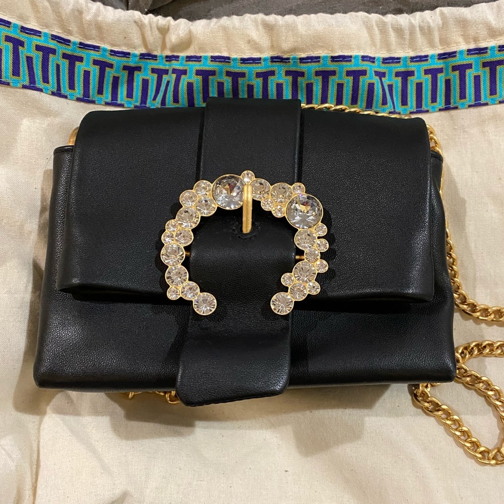 Tory Burch Gold Chain Evening Purse
